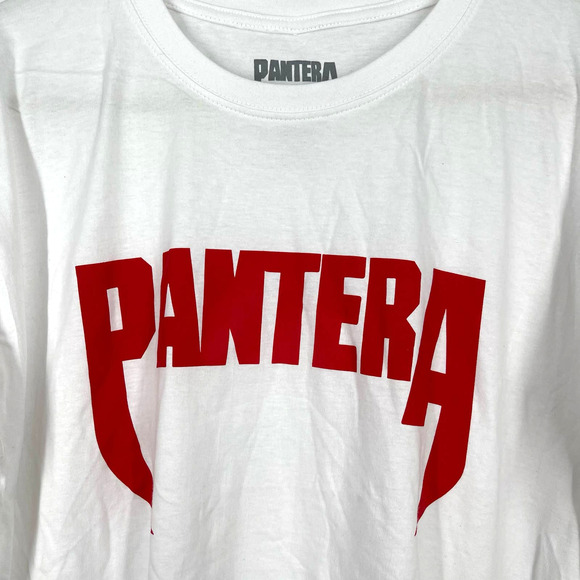 Pantera White Band Tee 100% Cotton T-Shirt Size 2XL NWOT - Picture 3 of 6